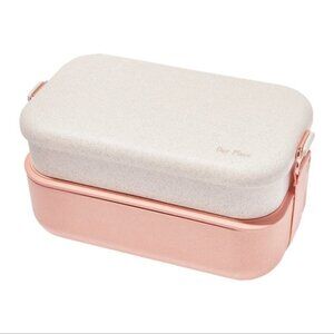 Our Place  Kitchen Layered Lunch Box Bento Box Storage Container Peach Pink